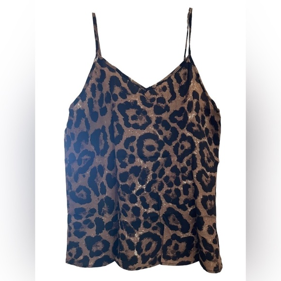 Golden Threads Leopard Print Strappy Tank - Picture 5 of 8